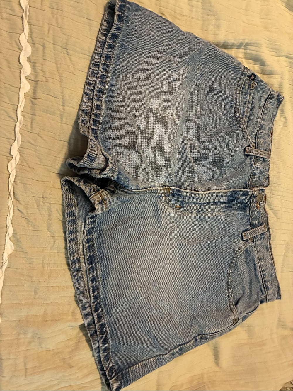 Polo by Ralph Lauren Light Blue Denim High-Rise Shorts